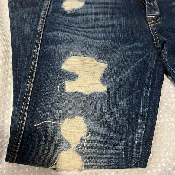 7FOR ALL MANKIND A POCKET FLARE DISTRESSED JEANS 27 - Picture 2 of 9